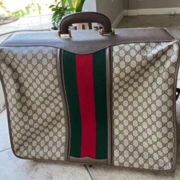 Gucci Garment Bag GG Coated Monogram Canvas Travel Luggage - Picture 1 of 1